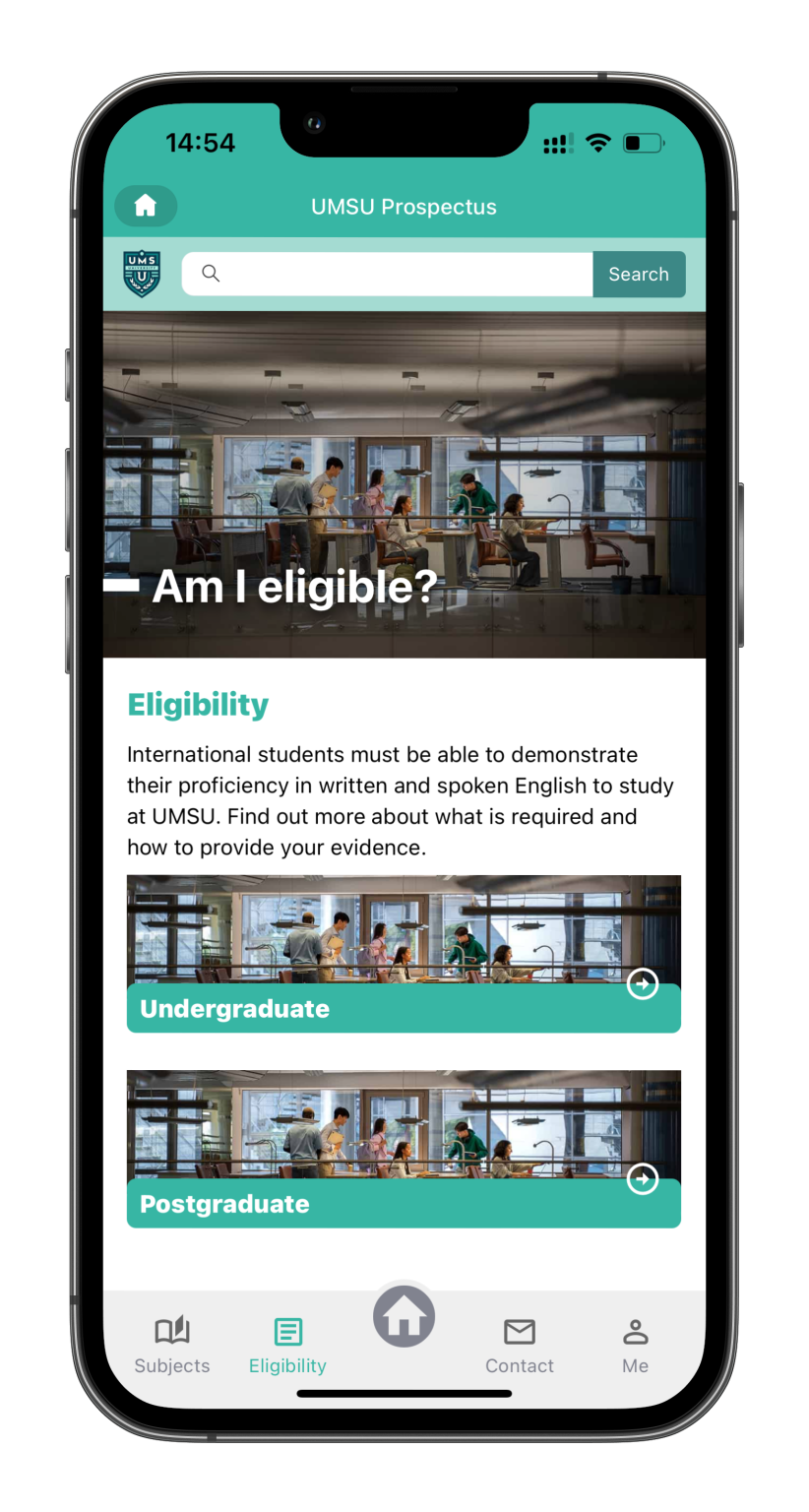 Eligibility page